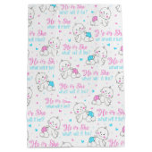 He she New Baby Mittlere Geschenktüte (Rückseite)