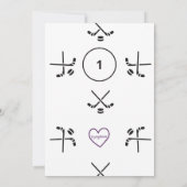 He Shoots, Scores The Big One, Hockey 1st Birthday Einladung (Rückseite)