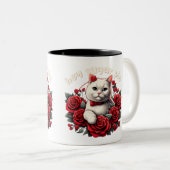 He Sugar Pie, Floral Cat Tasse (VorderseiteRechts)