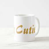 He Süsse-Goldbeschriftung Kaffeetasse (VorderseiteRechts)