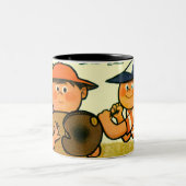 He Teig! Zweifarbige Tasse (Mittel)