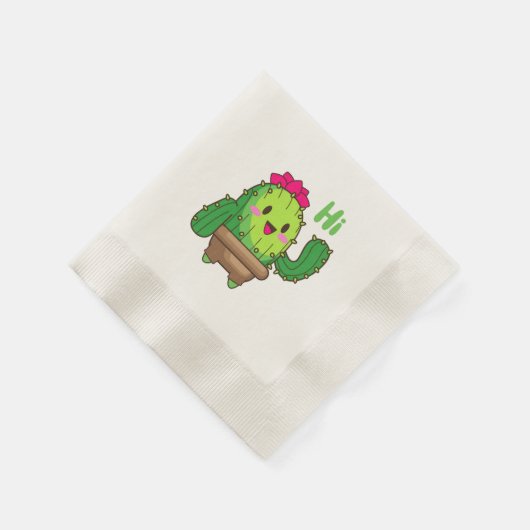 He There Cactus - Party Paper Napkins Serviette (Ecke)