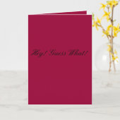 He! Vermutung was! Karte (Gelbe Blume)