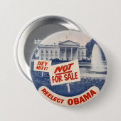 He wählen Mitt Obama wieder Button (Vorne & Hinten)