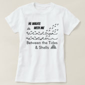 He Walks with Me Between the Tides and Shells Tee (Design vorne)