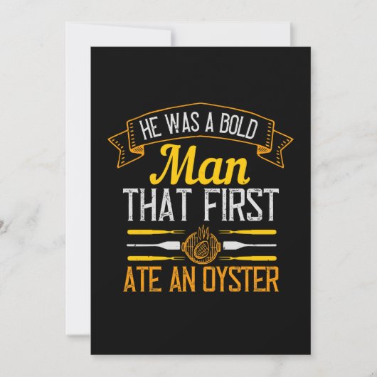 He Was A Bold Man That First Ate An Oyster Save The Date (Vorderseite)