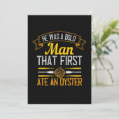 He Was A Bold Man That First Ate An Oyster Save The Date (Stehend Vorderseite)