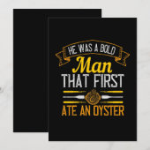He Was A Bold Man That First Ate An Oyster Save The Date (Vorne/Hinten)