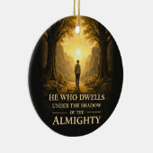 He Who Dwells Psalm 91 Christian Art Keramik Ornament (Rechts)