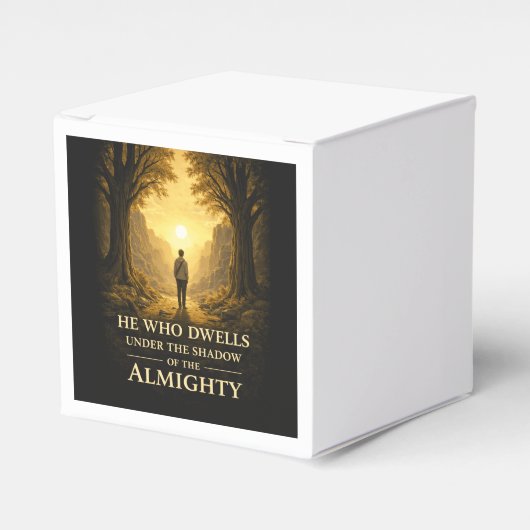 He Who Dwells Psalm 91 Christian Art - Pillow Geschenkschachtel (Vorderseite)