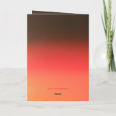 "He who hesitates" (Any) Gift Karte (Rückseite)