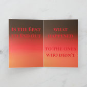 "He who hesitates" (Any) Gift Karte (Innenseite)