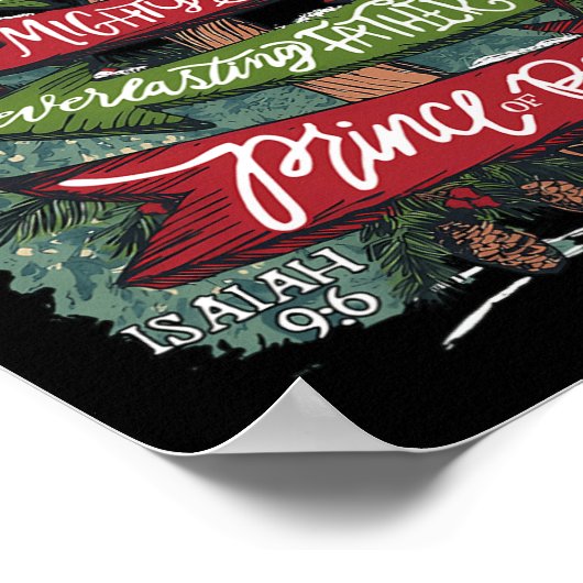 He Will Be Called Wonderful Counselor Mighty God I Poster (Ecke)