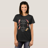 He Will Cover You With His Feathers Christian T-Shirt (Vorne ganz)