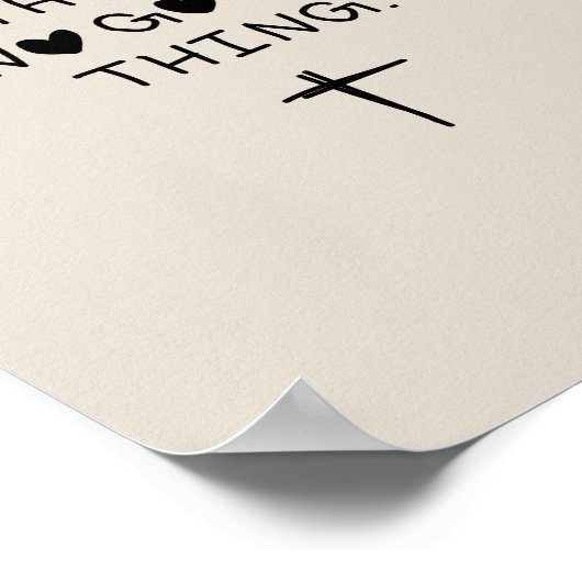 He withholds no good things poster (Ecke)