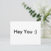 He You :) Postkarte (Stehend Vorderseite)