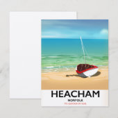Heacham Norfolk Vintages Küstenposter (Vorne/Hinten)