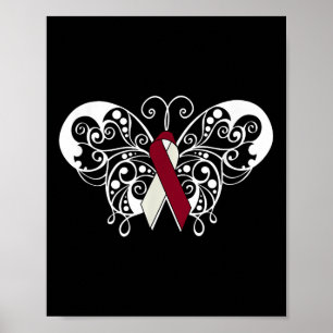 Head & amp; Neck Cancer Awareness T Shirt Ribbon B Poster