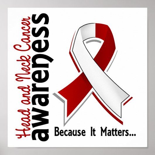 Head and Neck Cancer Awareness 5 Poster (Vorne)