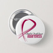 "Head and Neck Cancer Awareness Grabbon" Button (Vorne & Hinten)
