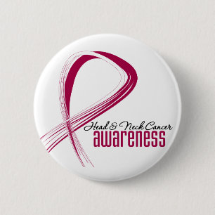 "Head and Neck Cancer Awareness Grabbon" Button