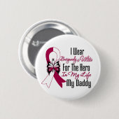 Head and Neck Cancer Hero My Daddy Button (Vorne & Hinten)