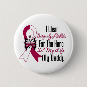 Head and Neck Cancer Hero My Daddy Button