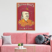 Head-and-Shoulders-Portrait von Buffalo Bill Leinwanddruck (Insitu (Wohnzimmer))