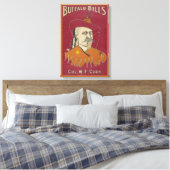 Head-and-Shoulders-Portrait von Buffalo Bill Leinwanddruck (Insitu (Schlafzimmer))