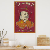 Head-and-Shoulders-Portrait von Buffalo Bill Poster (Küche)