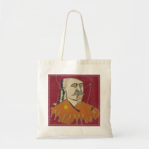 Head-and-Shoulders-Portrait von Buffalo Bill Tragetasche