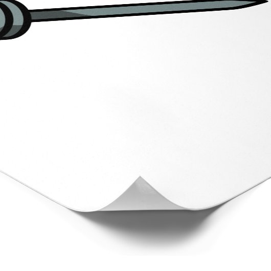 Head Banger Funny Music Puns Poster (Ecke)