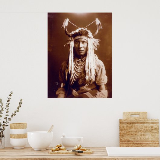 Head Carry (Indianerin) Poster (Küche)