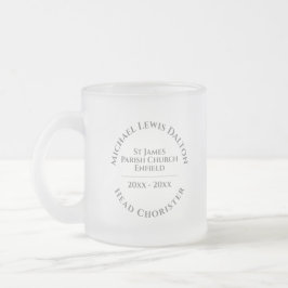 Head Chorister Mattiert Glass Coffee Tasse