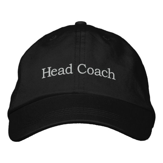 Head Coach Bestickte Kappe (Vorderseite)