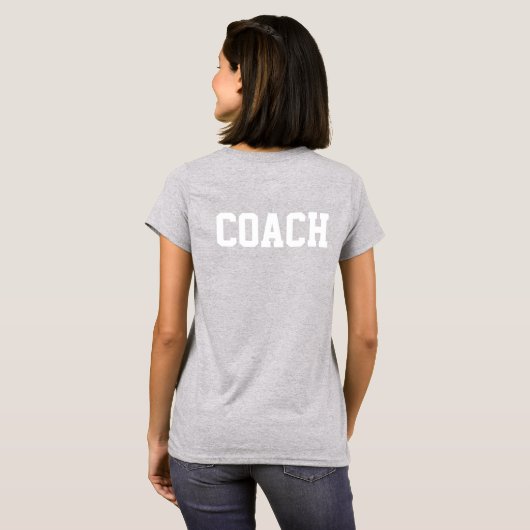 Head Coach mit Name T-Shirt (Schwarz voll)