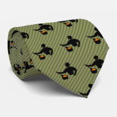 Head Cook - Novelty Cooking Typ Motif auf Streifen Krawatte (Gerollt)