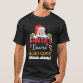 Head Cook Weihnachtsberuf Beruf Santa Clau T-Shirt (Vorderseite)