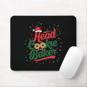 Head Cookie Baker Weihnachtsgebäck Backen Mousepad (Mit Mouse)