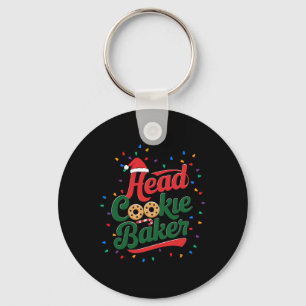Head Cookie Baker Weihnachtsgebäck Backen Schlüsselanhänger