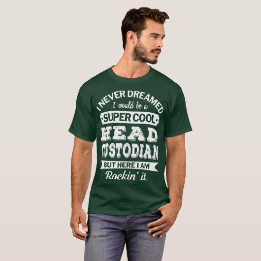 Head Custodian Tshirt Geschenke Funny (Vorne ganz)