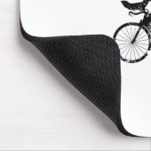 Head Down And Pedal Hard Bike Cycling Motivation T Mousepad (Ecke)