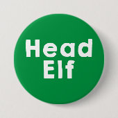 Head Elf Green Button (Vorderseite)