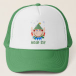 Head Elf Hats Truckerkappe<br><div class="desc">Ich bin dieser Weihnachten der Kopf Elf</div>