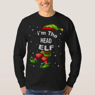 Head Elf Matching Familie Weihnachts Pajama Gesche T-Shirt