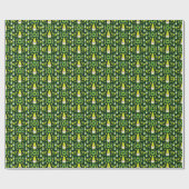 Head Garden Gnome Gardener Geschenkpapier (Flach)