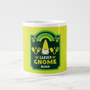 Head Garden Gnome Gardener Jumbo-Tasse