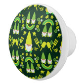 Head Garden Gnome Gardener Keramikknauf (Rechts)