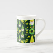 Head Garden Gnome Gardener Porzellantasse (Rechts)