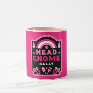 Head Garden Gnome Gardener Tasse